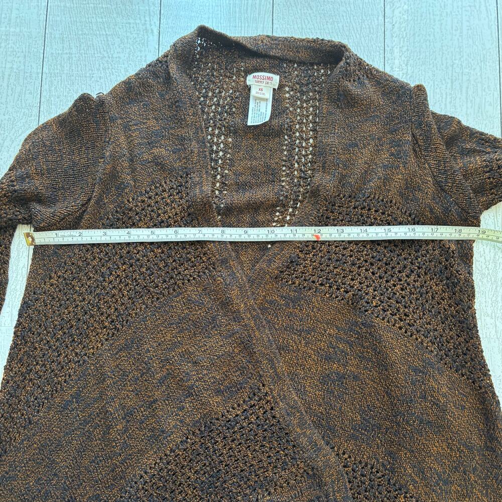 Mossimo Loose Fit Open Front Crocheted Cardigan Size XS - Picture 11 of 11